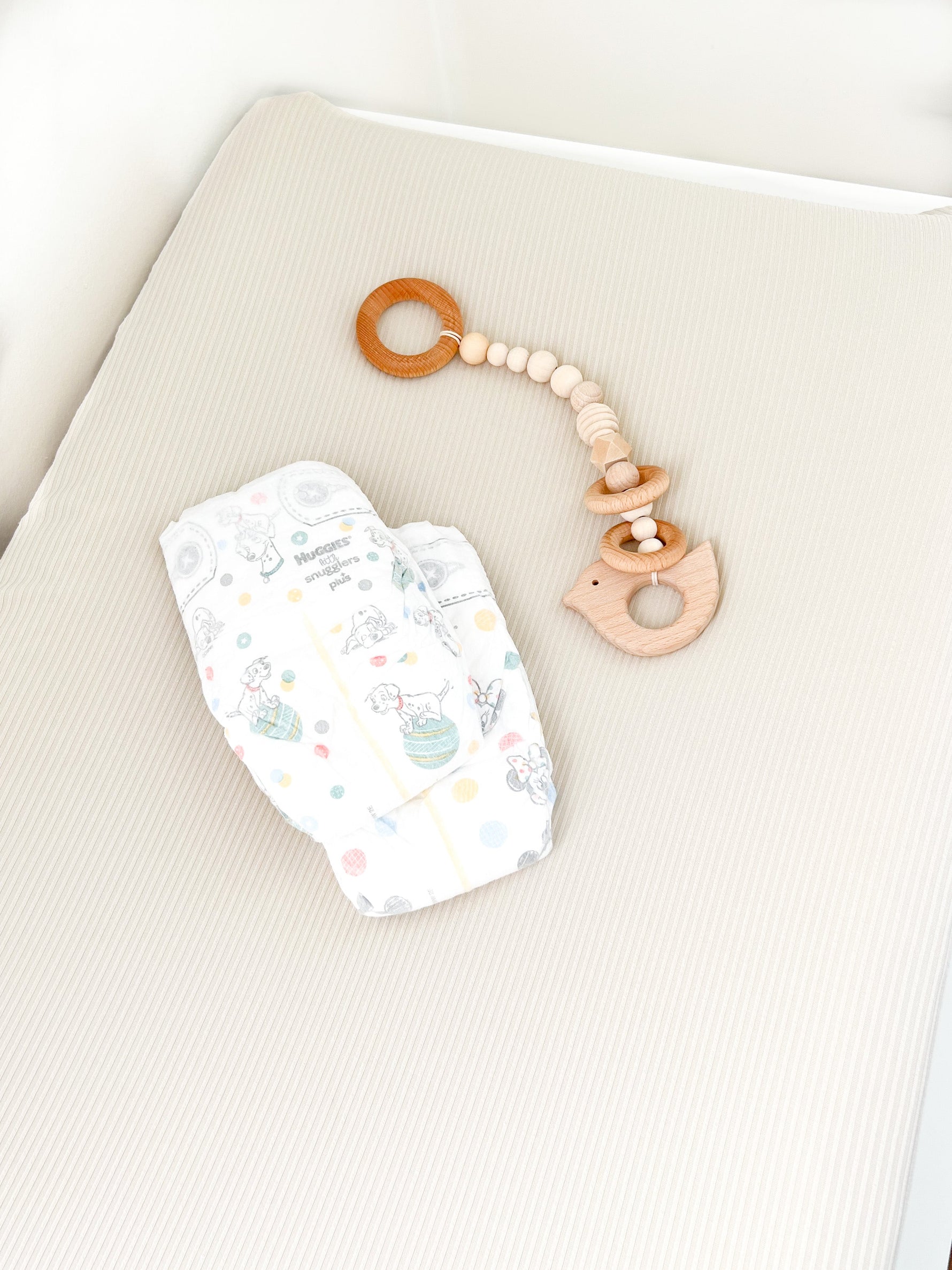 Little Mae & Co Oat Ribbed Changing Pad CoverEveretts Place