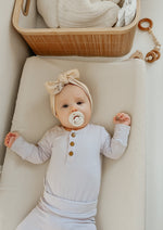 Little Mae & Co Oat Ribbed Changing Pad CoverEveretts Place
