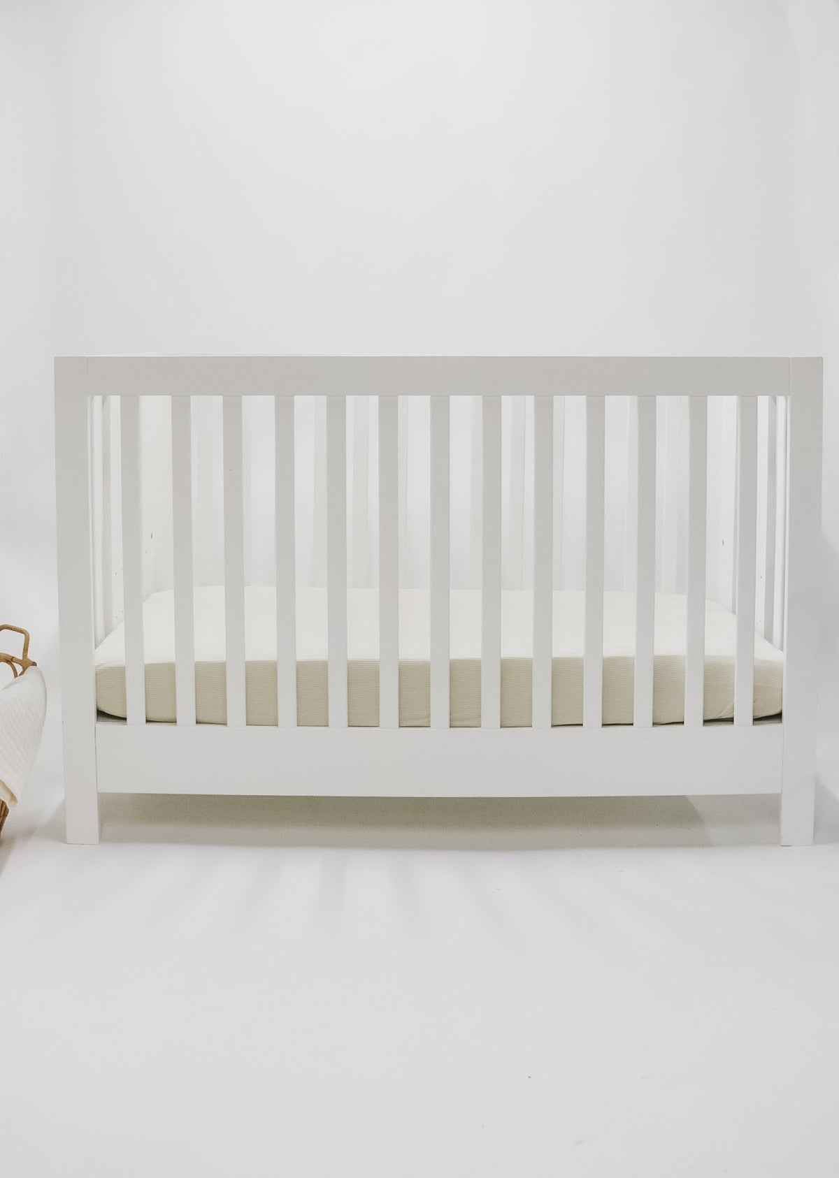 Little Mae & Co Oat Ribbed Crib SheetEveretts Place