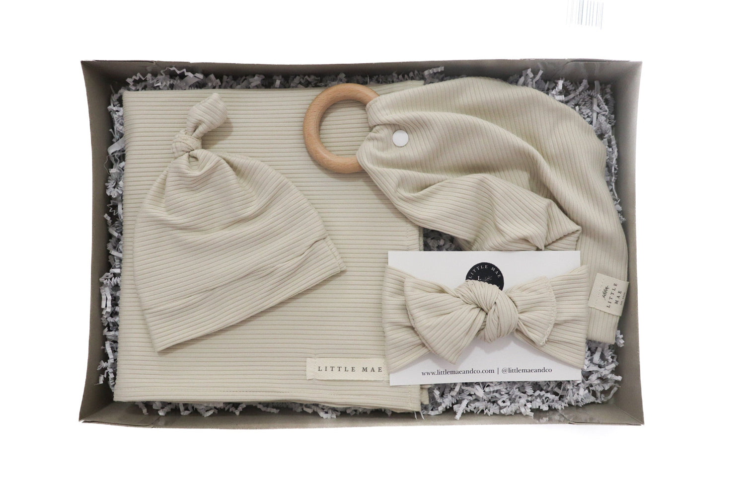 Little Mae & Co Oat Ribbed Gift BoxEveretts Place