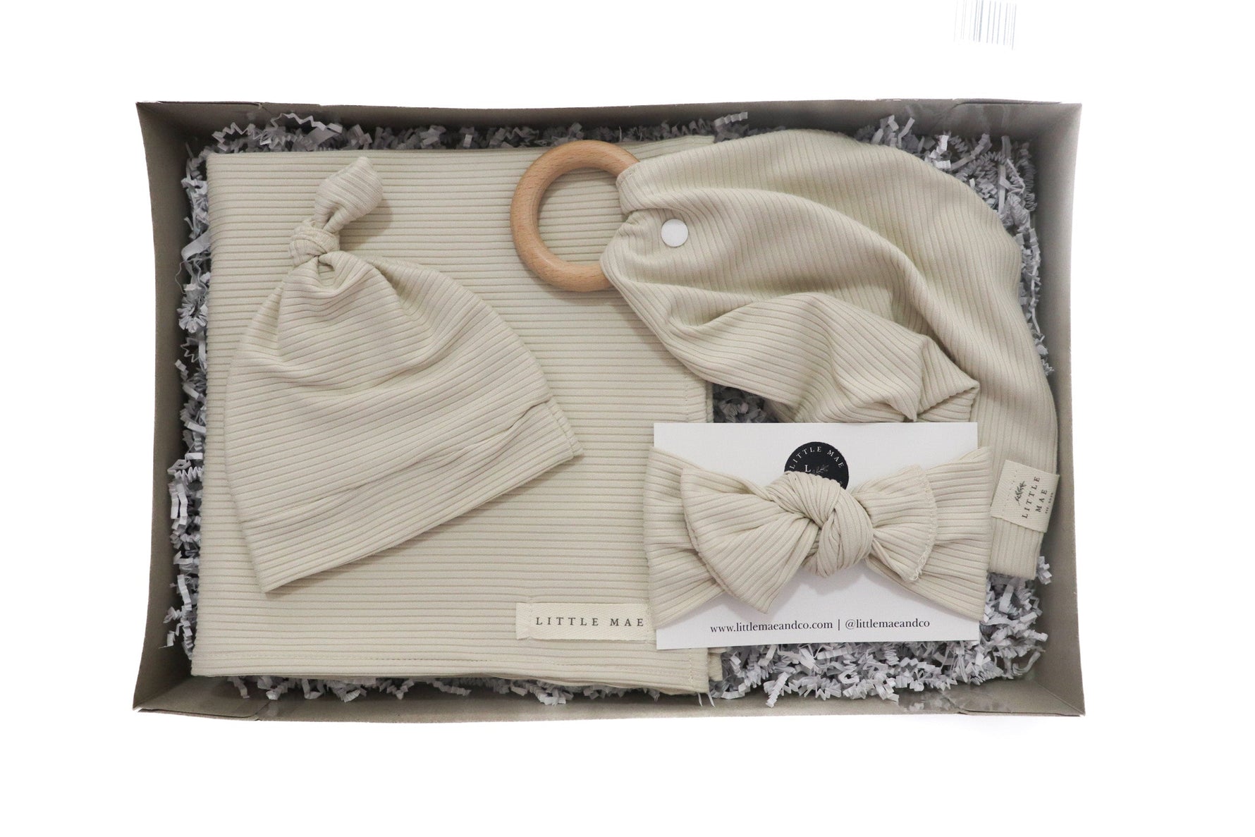 Little Mae & Co Oat Ribbed Gift BoxEveretts Place