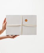 Little Mae & Co Oat Ribbed Gift Box Swaddle And Knotted Hat For Newborn - Everetts Place Boutique - 