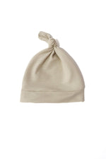 Little Mae & Co Oat Ribbed Gift Box Swaddle And Knotted Hat For Newborn - Everetts Place Boutique - 