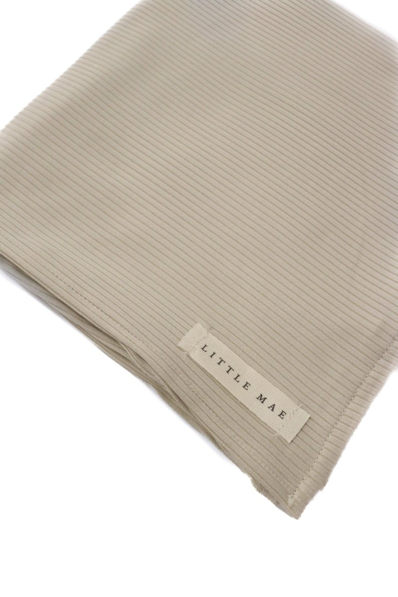 Little Mae & Co Oat Ribbed Stretch Swaddle Blanket For Newborns And Nursing - Everetts Place Boutique - 