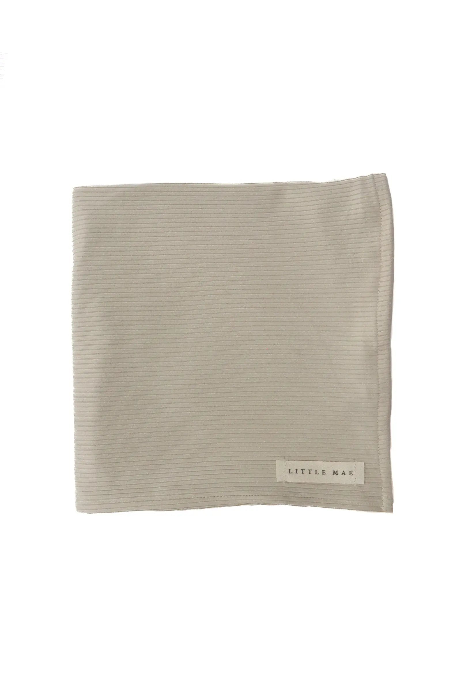 Little Mae & Co Oat Ribbed Stretch Swaddle - 