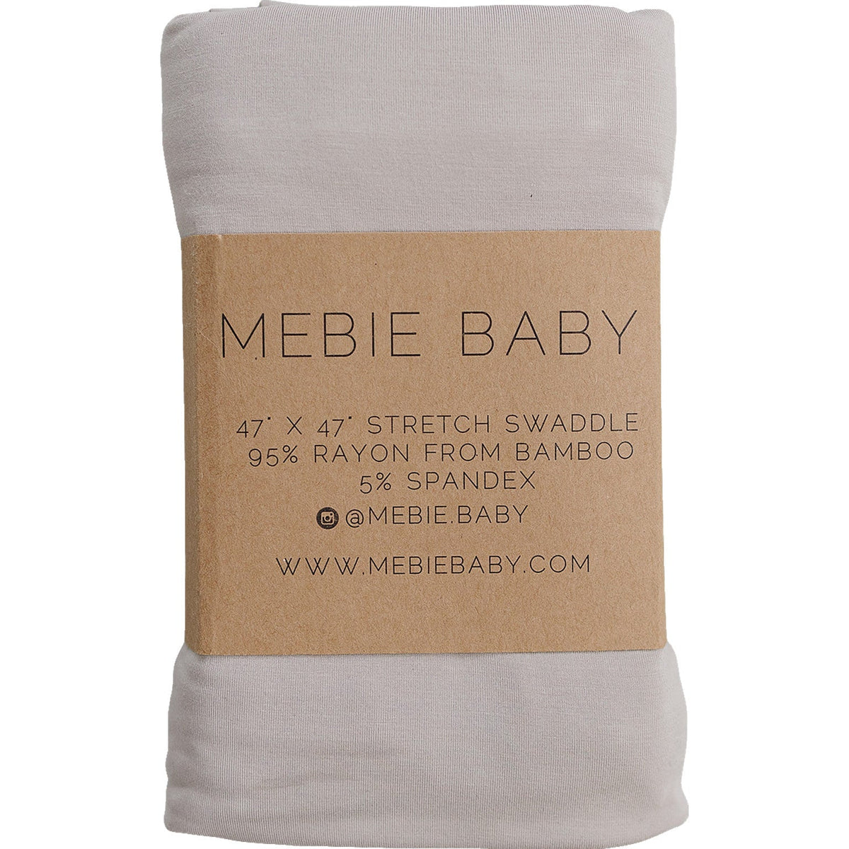 Mebie Baby Oatmeal Bamboo Stretch Swaddle For Newborns By Mebie Baby - 