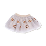 Angel Dear Oatmeal Football Tutu Skirt With Sparkly Sequin Appliques - Everetts Place Boutique - 