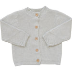 Mebie Baby Oatmeal Knit Button Down Baby Cardigan 100 Percent Cotton - 