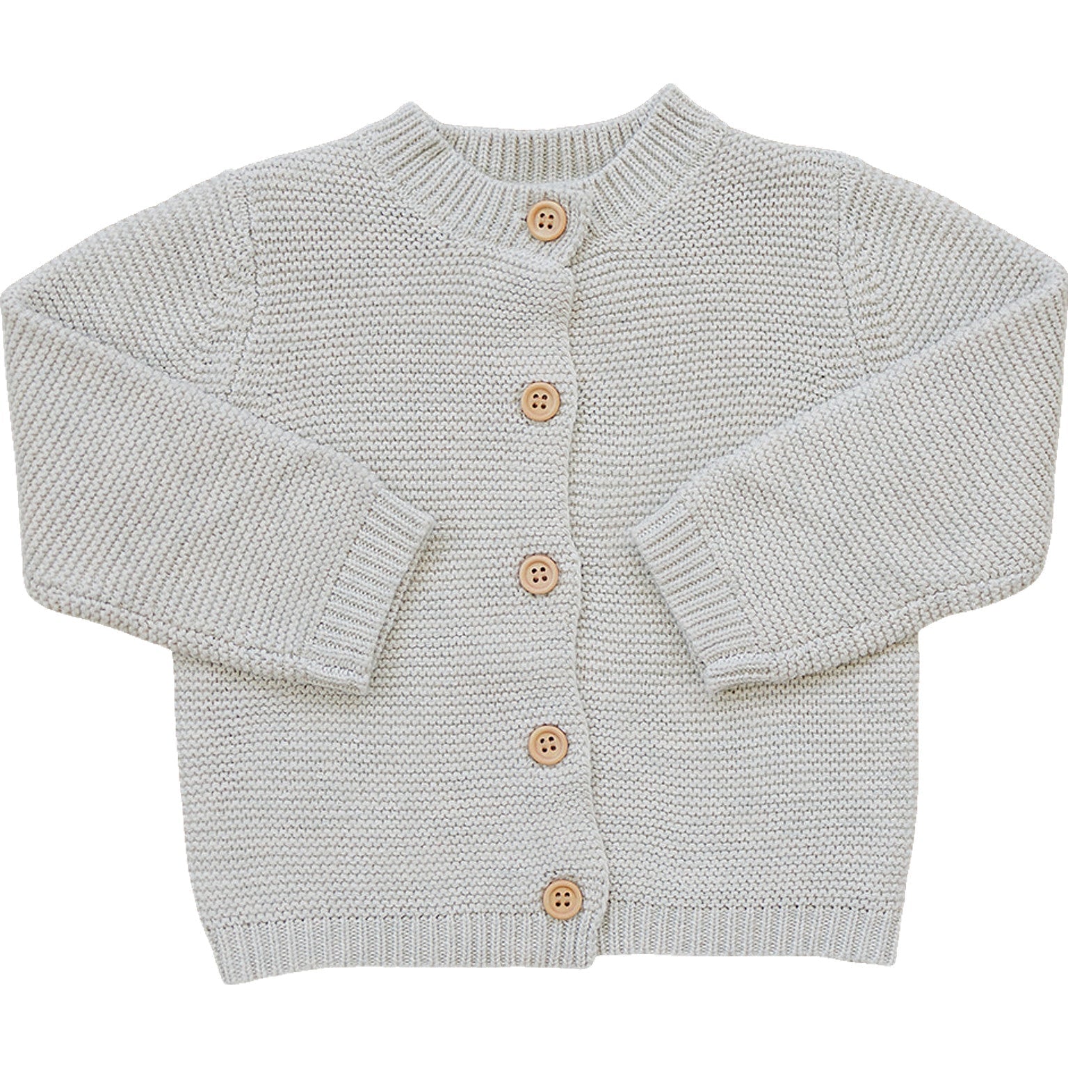 Mebie Baby Oatmeal Knit Button Down Baby Cardigan 100 Percent Cotton - 