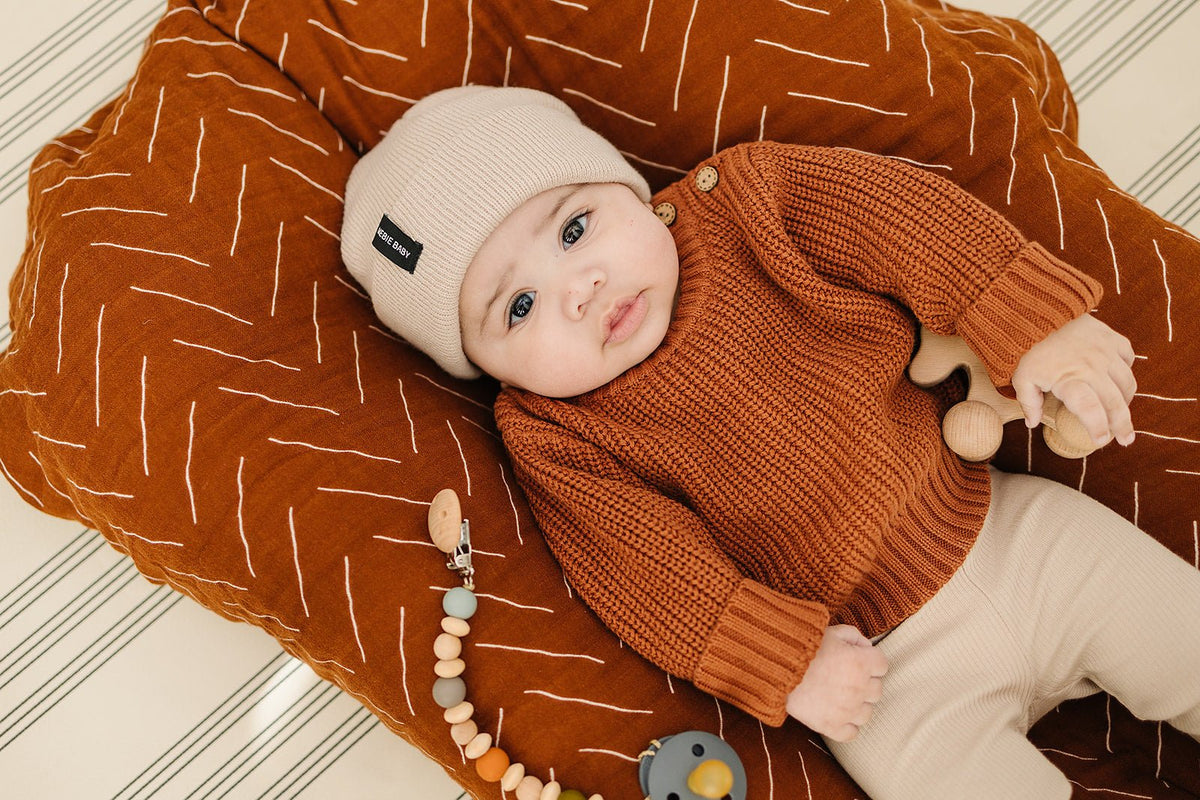 Mebie Baby Oatmeal Mebie Baby Beanie - 