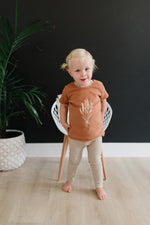 Mebie Baby Oatmeal Organic Cotton Baby Leggings Elastic Waist - 