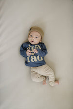 Mebie Baby Oatmeal Organic Cotton Baby Leggings Elastic Waist - 