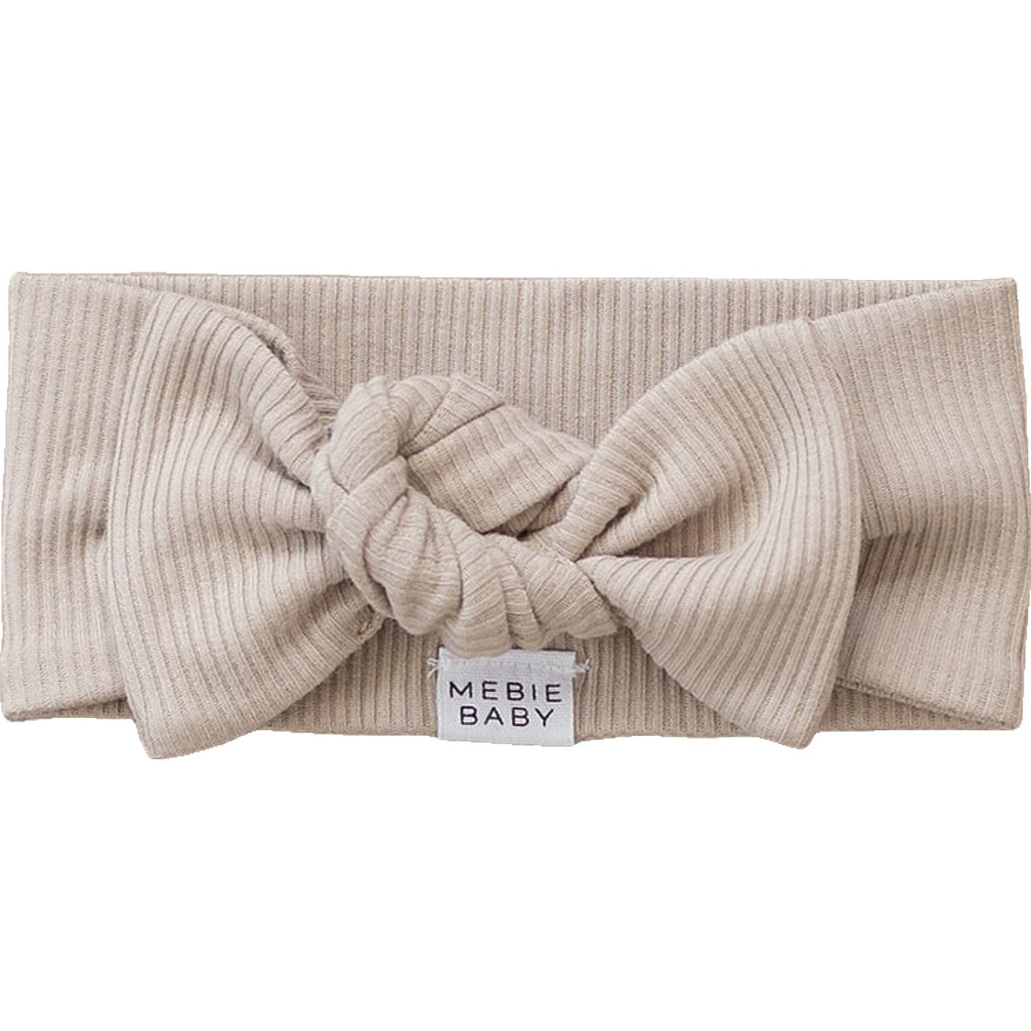 Mebie Baby Oatmeal Organic Cotton Ribbed Head Wrap - 