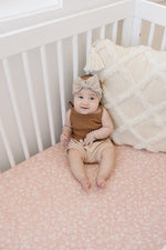 Mebie Baby Oatmeal Organic Cotton Ribbed Head Wrap - 