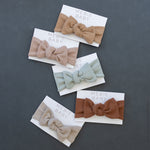 Mebie Baby Oatmeal Organic Cotton Ribbed Head Wrap - 