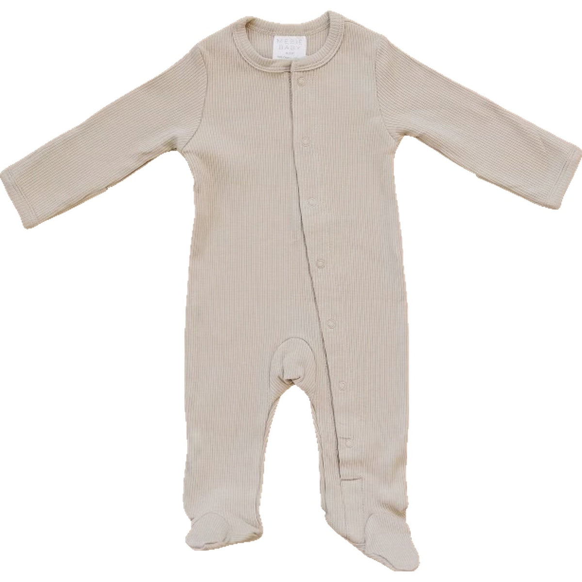 Oatmeal Organic Cotton Ribbed Snap - Button, Clothing | Everetts Place