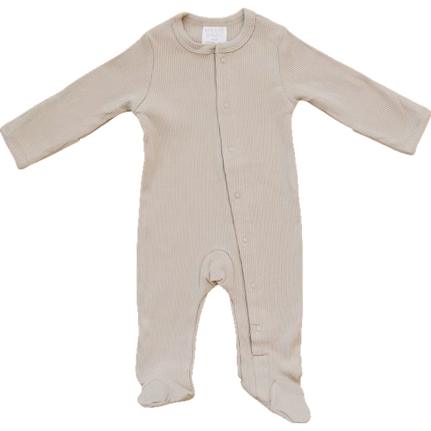 Oatmeal Organic Cotton Ribbed Snap - Button, Clothing | Everetts Place