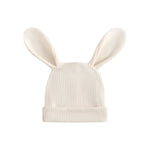Luxie Charm Oatmeal Ribbed Baby Bunny Beanie Hat - 