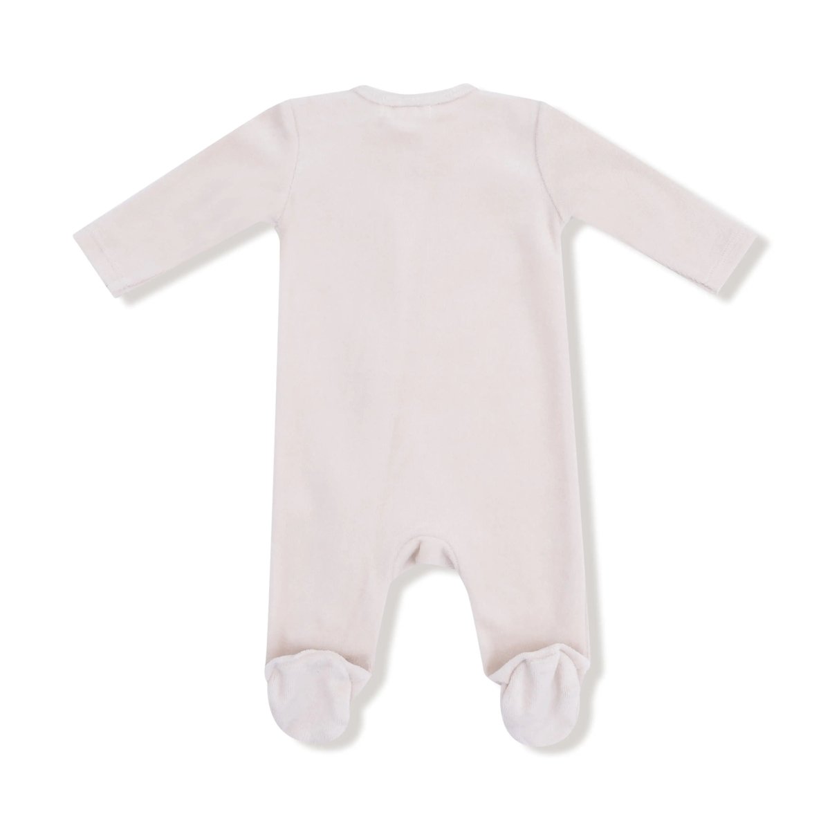 Angel Dear Oatmeal Velour Footie For Baby Snuggle Soft Plush Warmth - Everetts Place Boutique - 