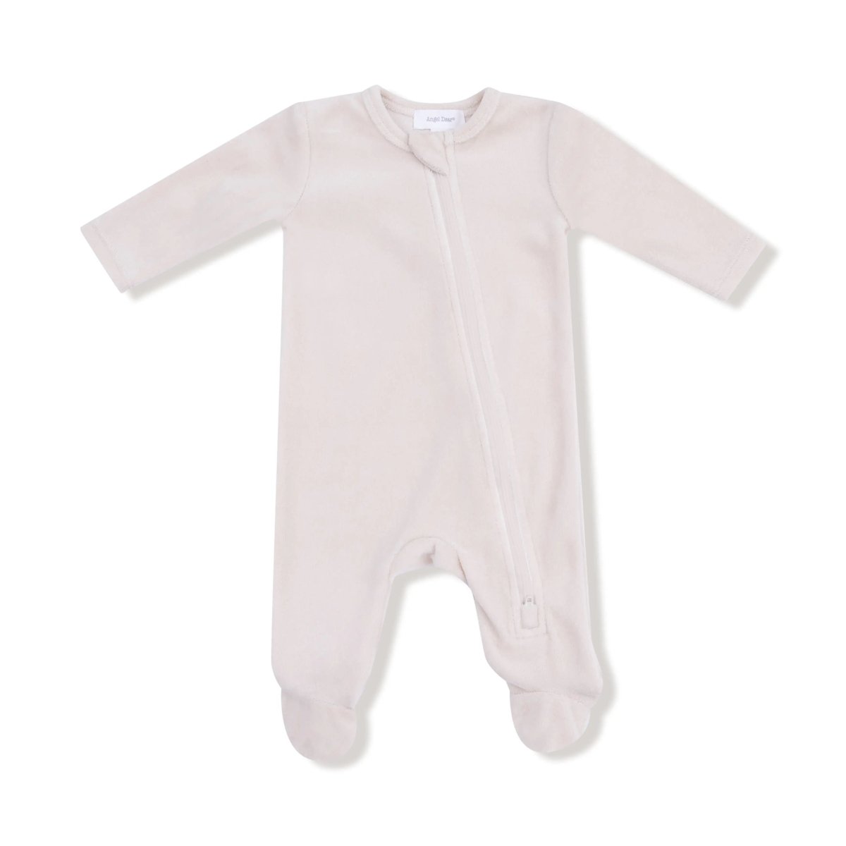 Angel Dear Oatmeal Velour Footie For Baby Snuggle Soft Plush Warmth - Everetts Place Boutique - 