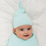 Bam & Stitch Ocean Breeze Bamboo Baby Hat | Soft Mint Green Beanie - 