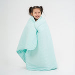 Bam & Stitch Ocean Breeze Bamboo Kids Blanket | Mint Green Quilt - 