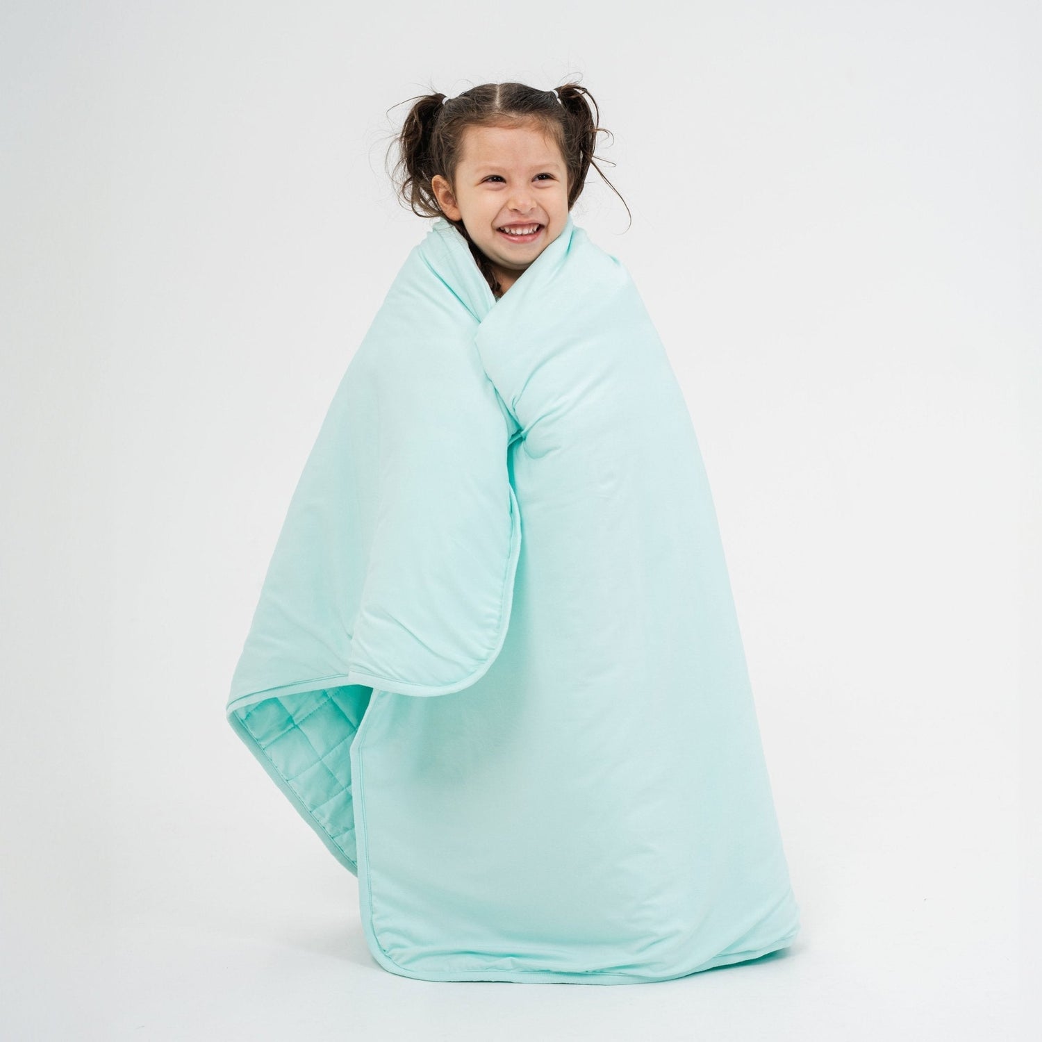 Bam & Stitch Ocean Breeze Bamboo Kids Blanket | Mint Green Quilt - 