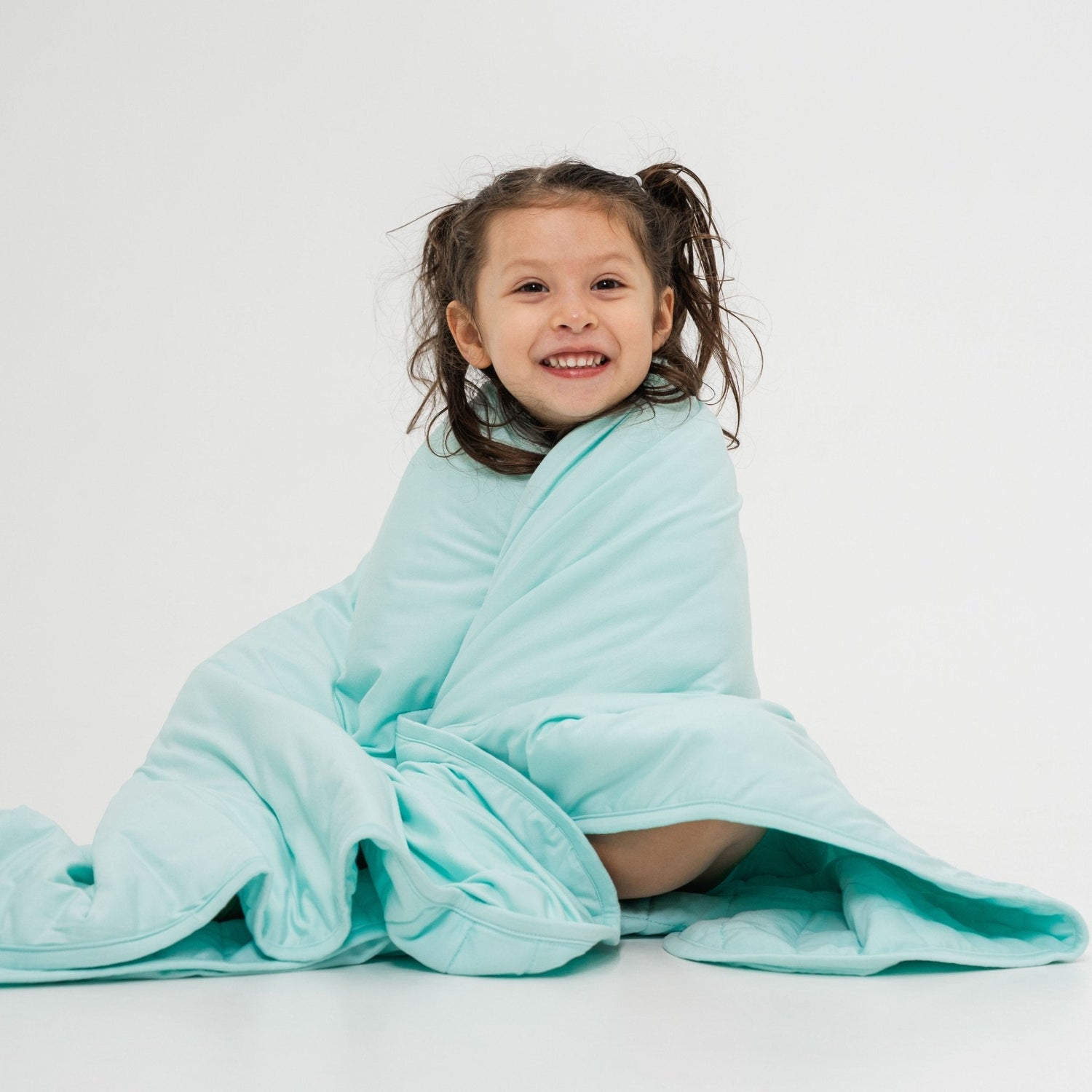 Bam & Stitch Ocean Breeze Bamboo Kids Blanket | Mint Green Quilt - 