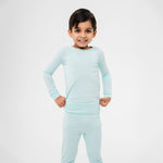 Bam & Stitch Ocean Breeze Bamboo Long Sleeve Pajamas | Mint Green Sleepwear - 