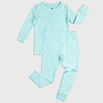 Bam & Stitch Ocean Breeze Bamboo Long Sleeve Pajamas | Mint Green Sleepwear - 