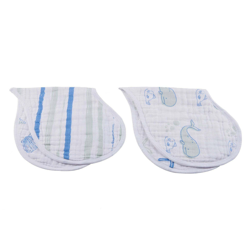 Ocean Cotton Heart Bib 2PK - Everetts Place: Online Boutique - Kids & Babies