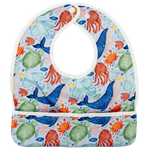 Texas Tushies Ocean Cuties Waterproof Baby Bib with Pocket for Mess-Free Feeding - Baby & Toddler > Nursing & Feeding > Bibs Baby & Toddler Clothing