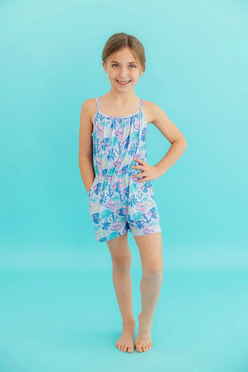 Mila & Rose ® Ocean Harbor Strappy Play Romper - 