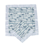 Newcastle Classics Ocean Palm Trees Bamboo Blankie Security Blanket for Comforting Kids - 