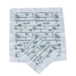 Newcastle Classics Ocean Palm Trees Bamboo Blankie Security Blanket for Comforting Kids - Baby & Toddler > Swaddling & Receiving Blankets > Receiving Blankets Bamboo Security Blanket