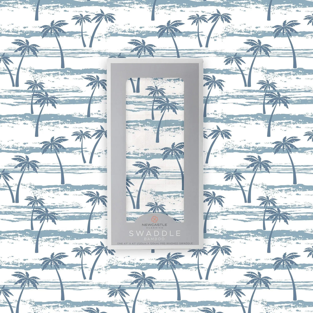 Newcastle Classics Ocean Palm Trees Bamboo Swaddle - 