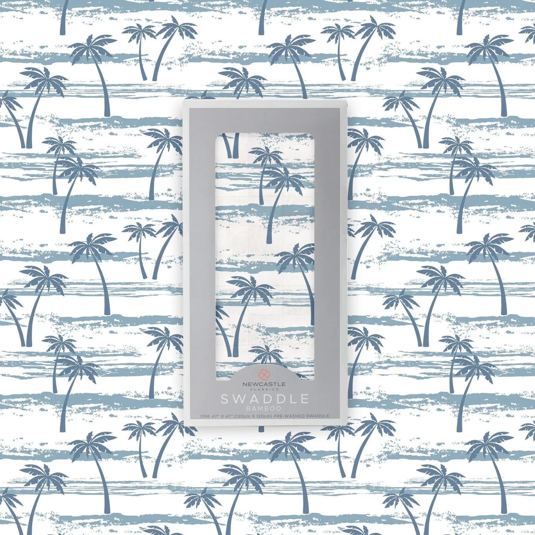 Newcastle Classics Ocean Palm Trees Bamboo Swaddle - 