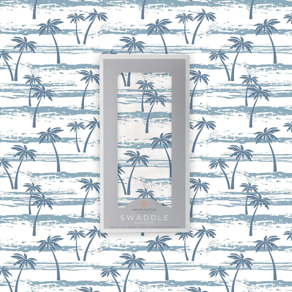 Newcastle Classics Ocean Palm Trees Bamboo Swaddle