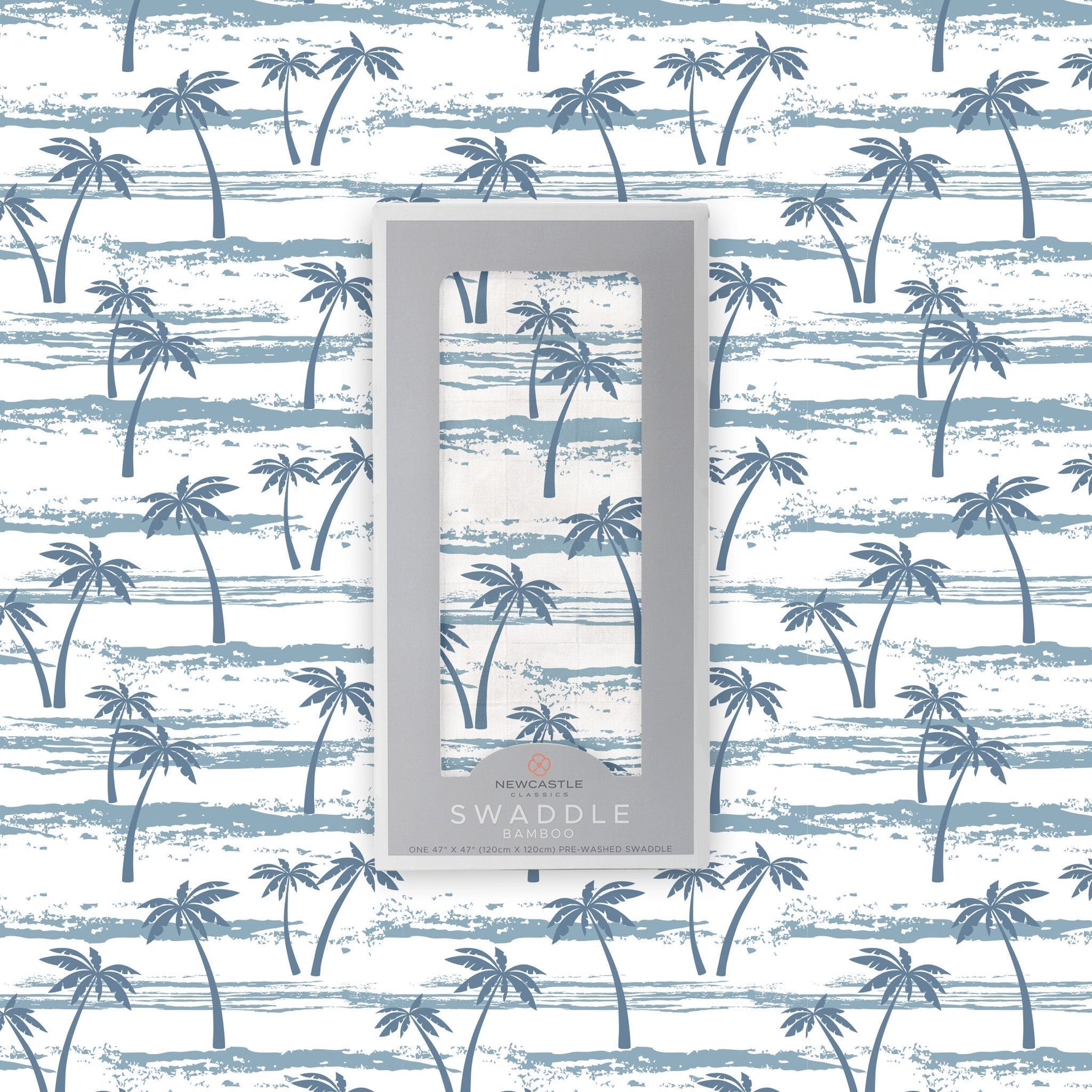 Newcastle Classics Ocean Palm Trees Bamboo Swaddle