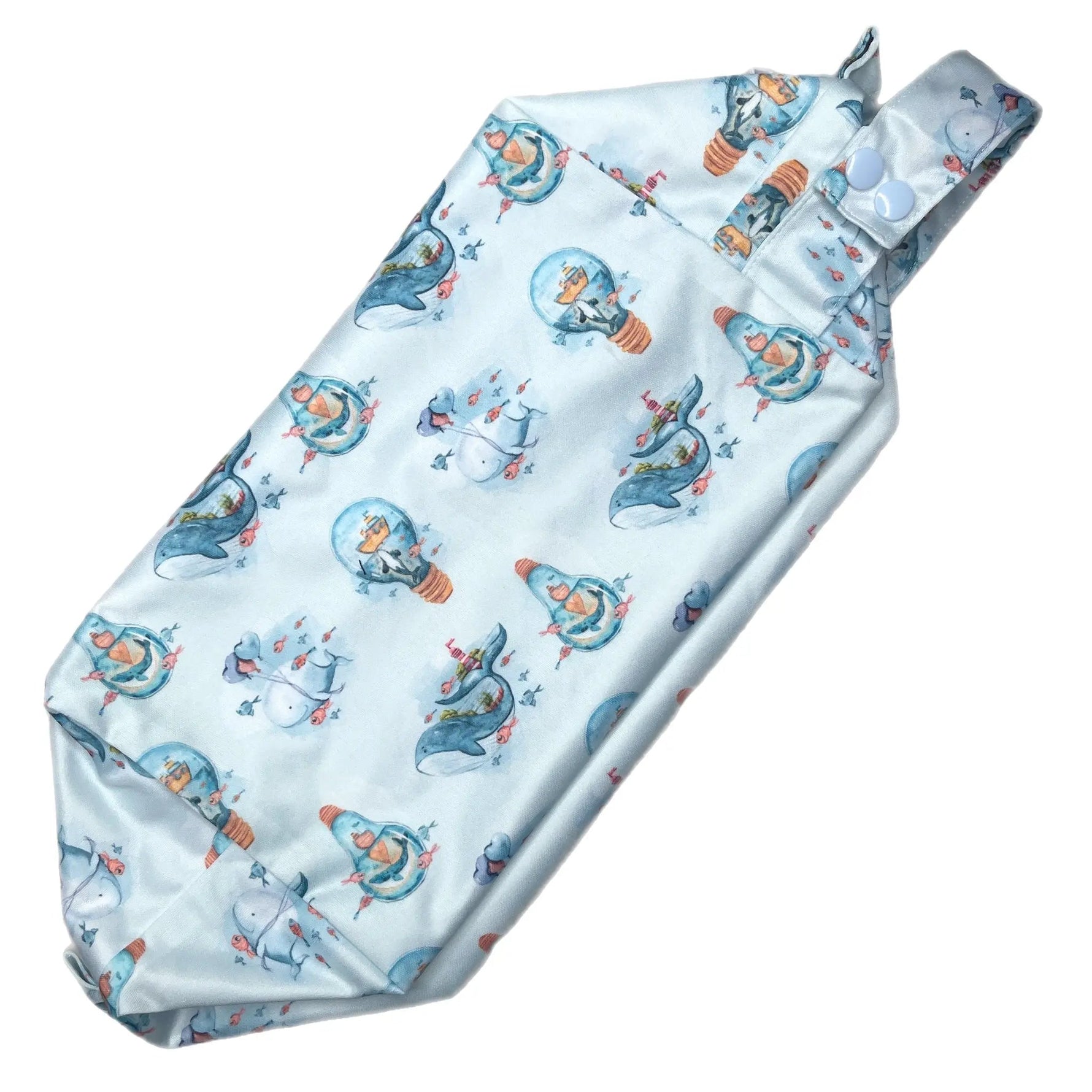 Texas Tushies Ocean Thoughts Diaper Pod Water Resistant Double Lined - 
