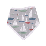 Newcastle Classics Ocean Tides Bamboo Bandana Bibs with Soft Absorbent Material for Babies - 