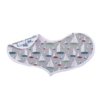 Newcastle Classics Ocean Tides Bamboo Burp Cloth Heart Bibs Soft Absorbent for Infants - 