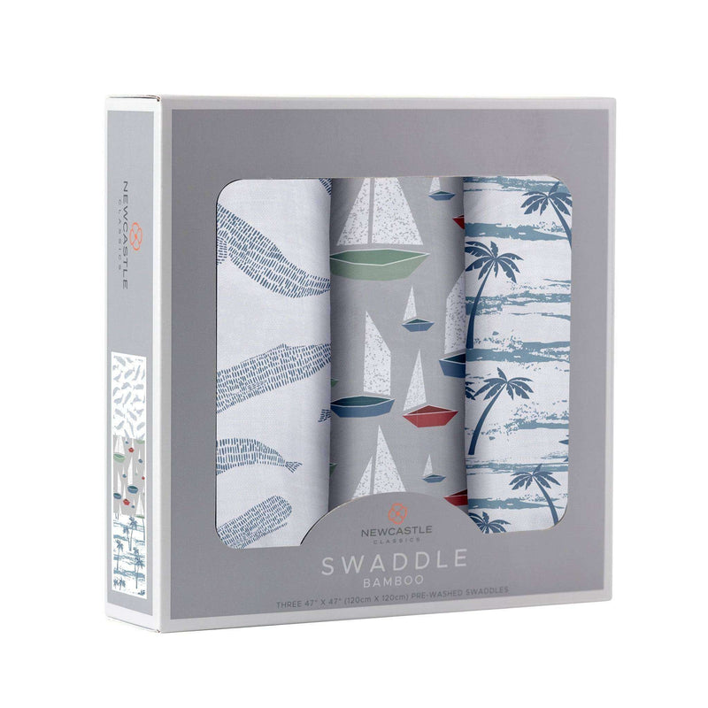 Ocean Tides Bamboo Swaddle 3 Pack - Everetts Place: Online Boutique - Kids & Babies