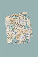 DREAM BIG LITTLE CO Ocean Treasures Dream Towel Beach Pattern With Starfish ShellsEveretts Place