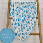 Whale, Whale, Whale Swaddle Blanket by LollyBanks