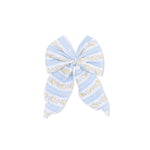 Angel Dear Odalys Floral Stripe - Large Bow - 
