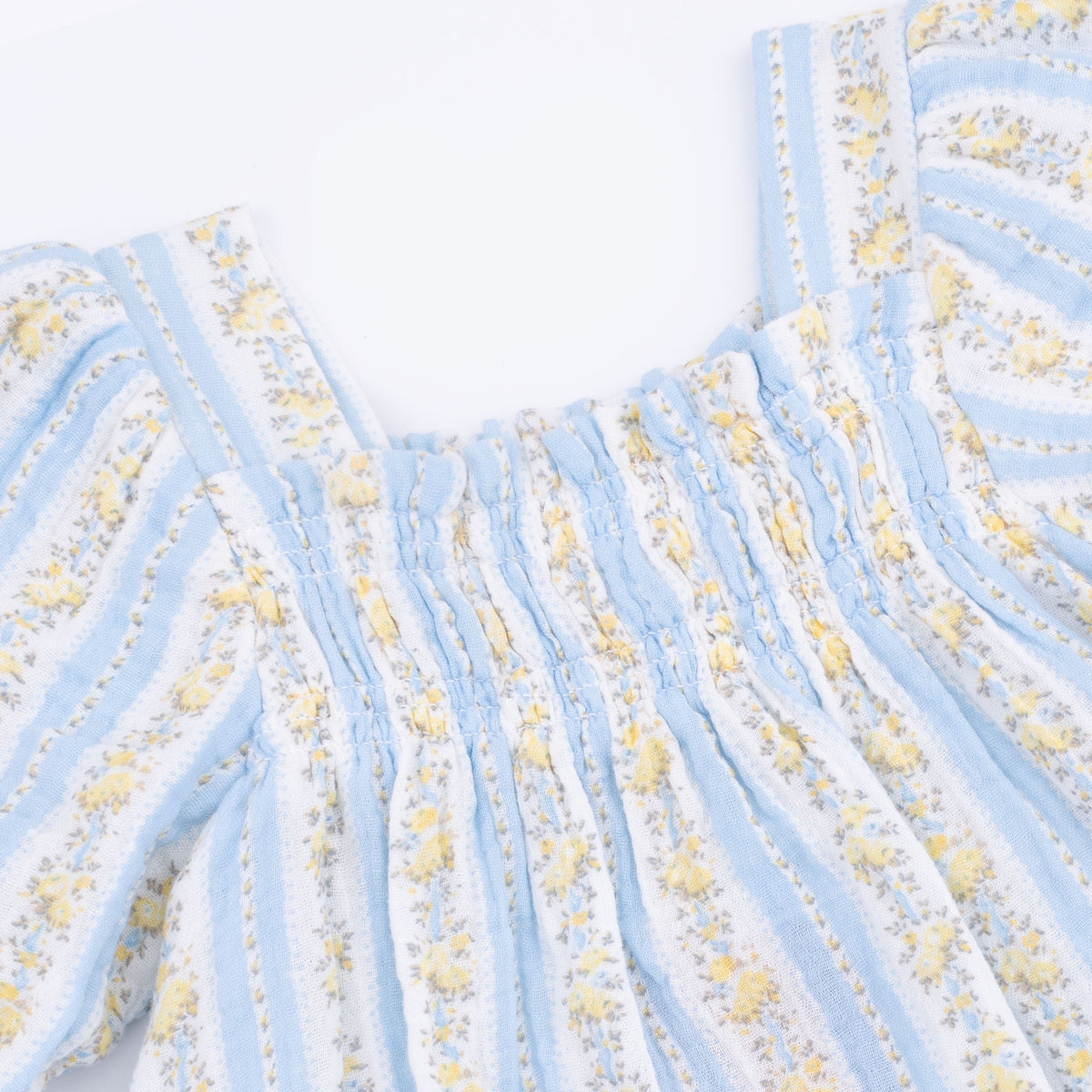 Angel Dear Odalys Floral Stripe - Puff Sleeve Baby Doll Dress and BloomerEveretts Place