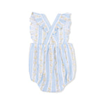 Angel Dear Odalys Floral Stripe - Sunsuit & Headband - 