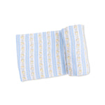 Angel Dear Odalys Floral Stripe - Swaddle Blanket - 