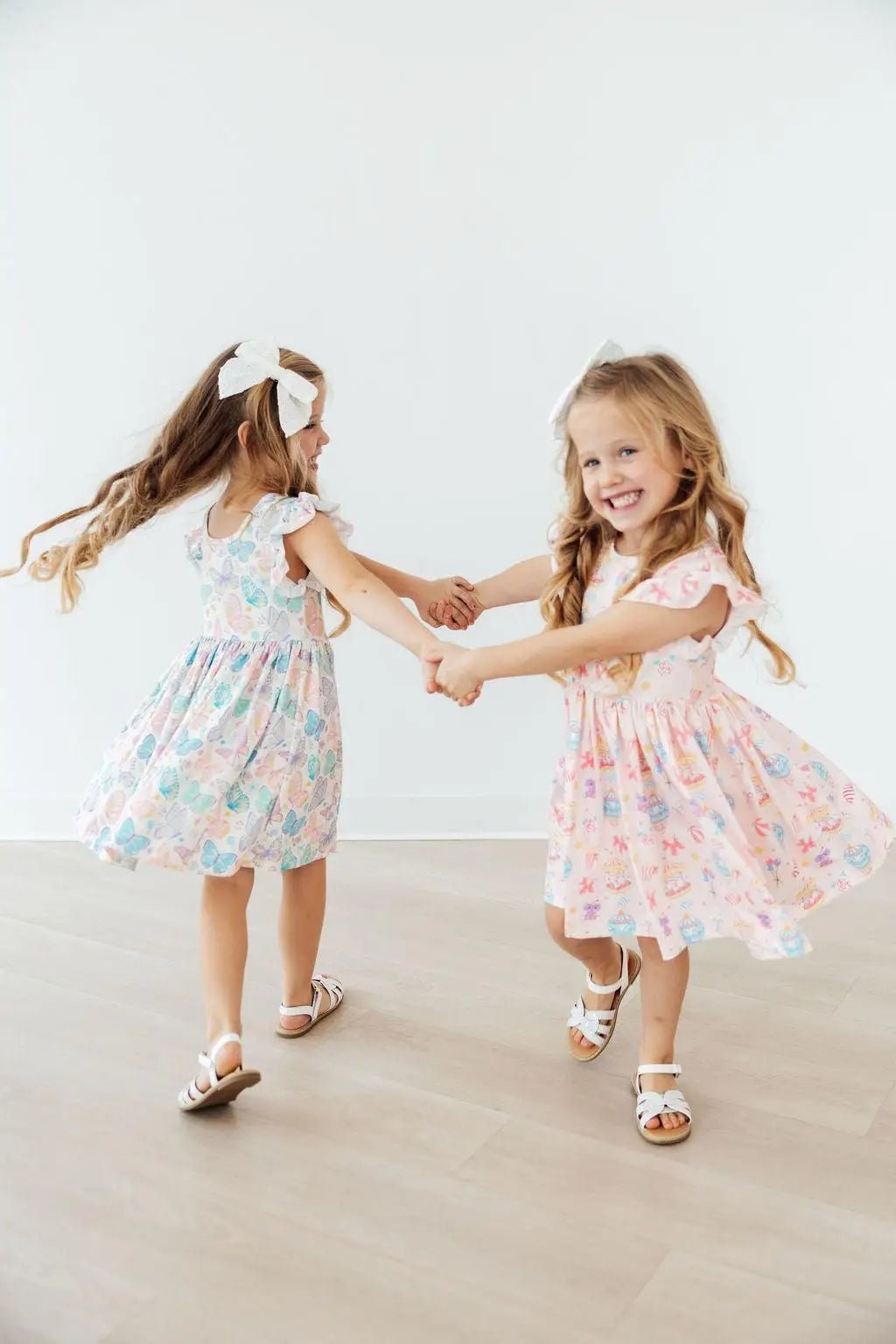 Mila & Rose ® Off to the Circus Flutter Sleeve Twirl Dress - 